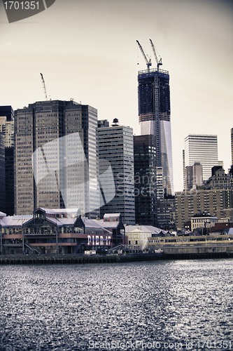 Image of Urban Skyscrapers in Manhattan, New York City