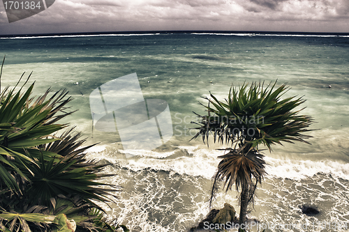 Image of Famous archaeological ruins of Tulum in Mexico