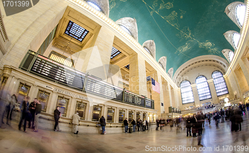 Image of People and Tourists moving in Grand Central