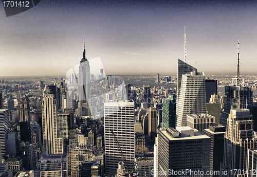 Image of Urban Skyscrapers in Manhattan, New York City