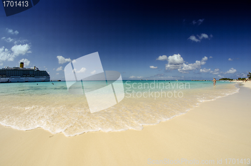 Image of Beach and Crystal Clear Waters of Grand Cayman