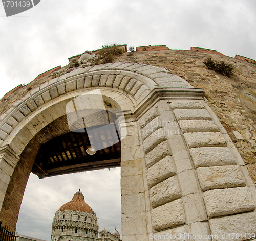 Image of Architectural detail of Miracle Square in Pisa