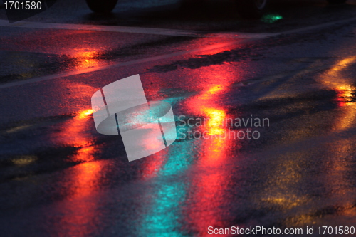 Image of night traffic