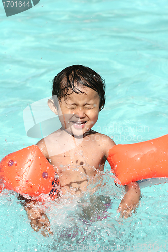 Image of  child  and water