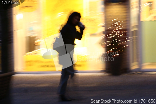 Image of Crowd at night