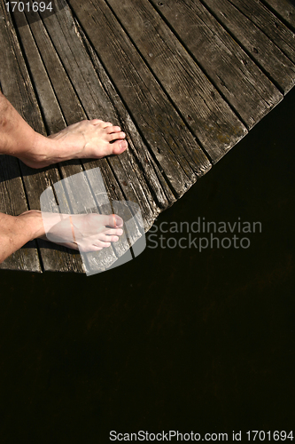 Image of man on the bridge