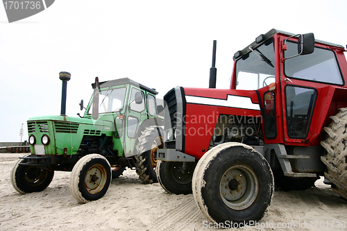 Image of Tractor on a beach