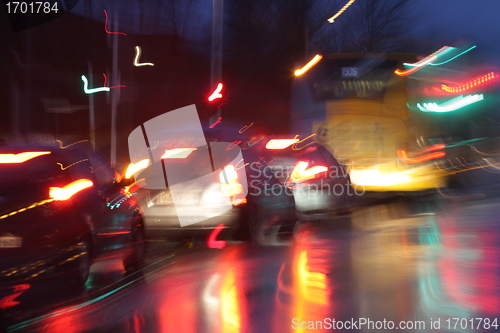 Image of night traffic