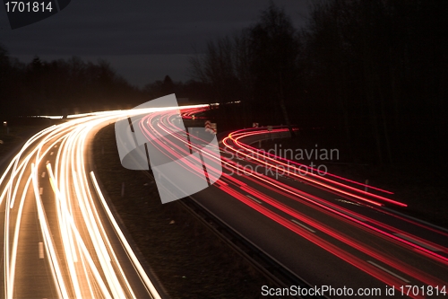 Image of night traffic