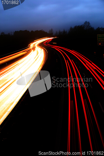 Image of night traffic