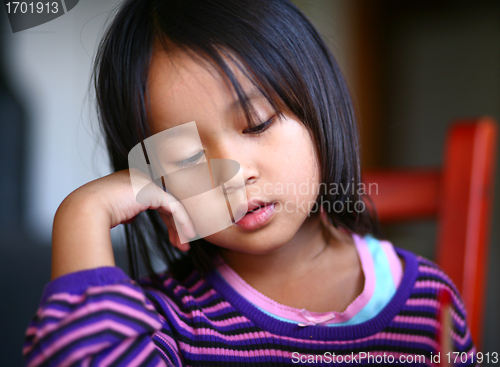 Image of tired child