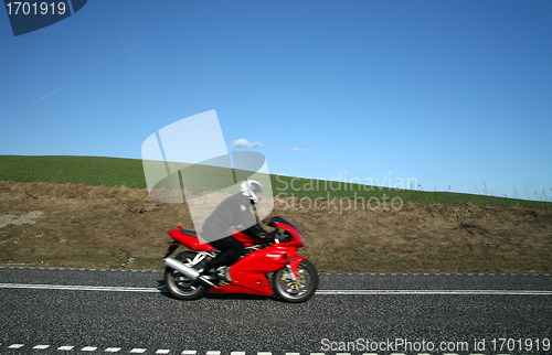 Image of red motorcycle