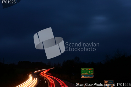 Image of night traffic