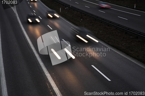 Image of night traffic