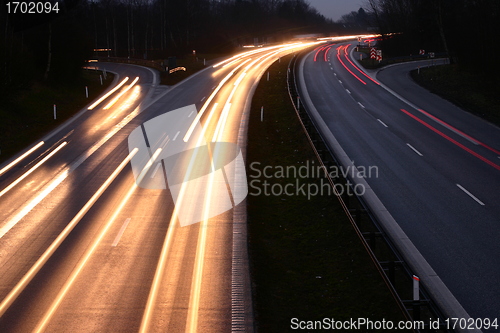 Image of night traffic