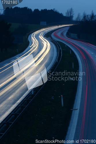 Image of night traffic