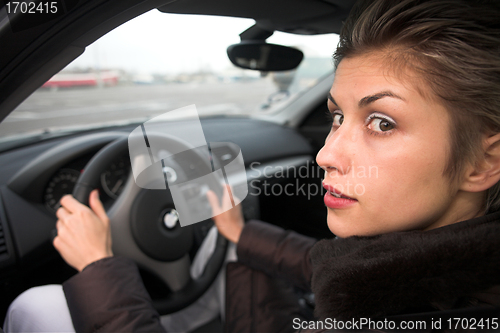 Image of woman driving