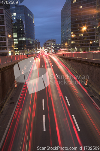 Image of night traffic