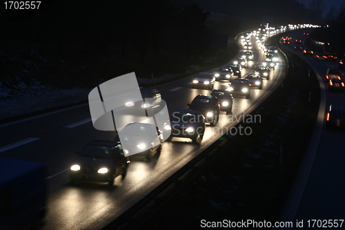 Image of night traffic