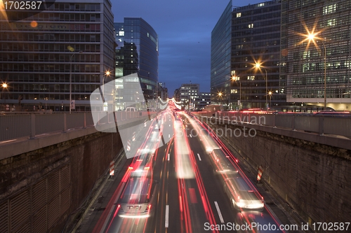 Image of night traffic