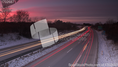 Image of night traffic