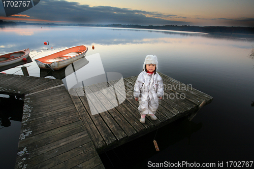 Image of child in winter