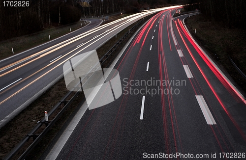 Image of night traffic