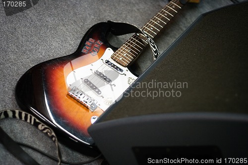 Image of Electric Guitar on Stage