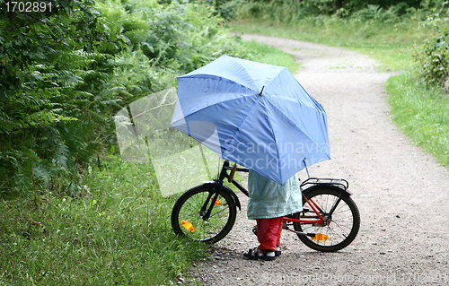 Image of children with bike