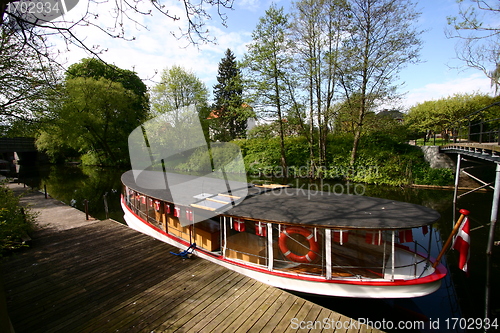 Image of Boat on a lake in denmark
