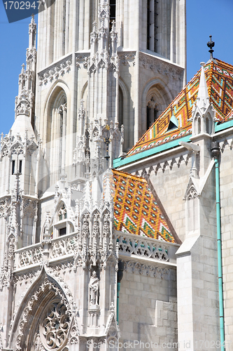 Image of Matthias church in Budapest, Hungary