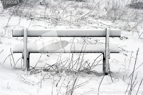 Image of winter bench