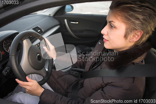 Image of woman driving