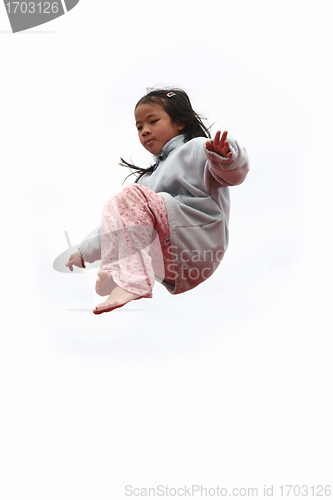 Image of happy child jump