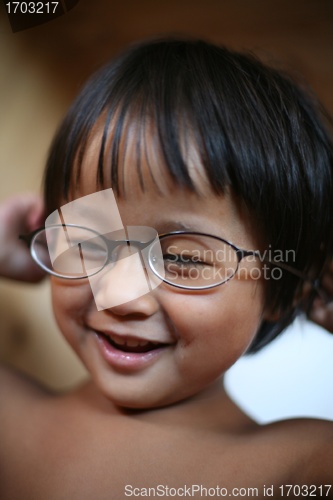 Image of girl and glasses