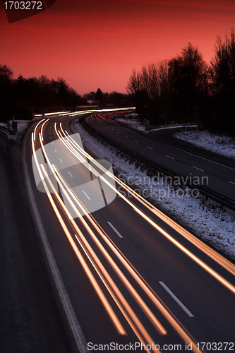 Image of night traffic