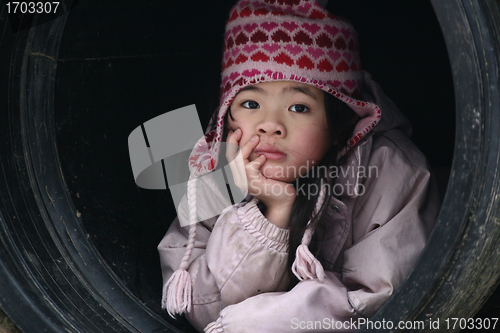 Image of child in winter