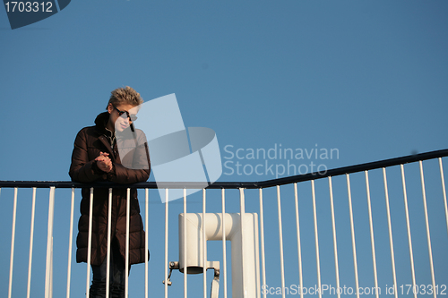 Image of woman on ferry