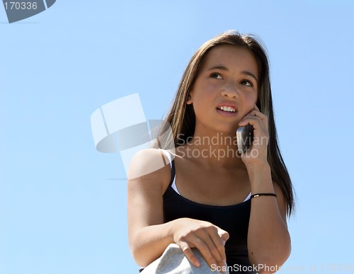 Image of Girl on the phone