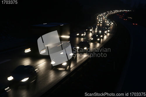 Image of night traffic