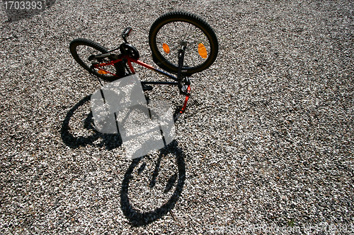 Image of child bike and shade