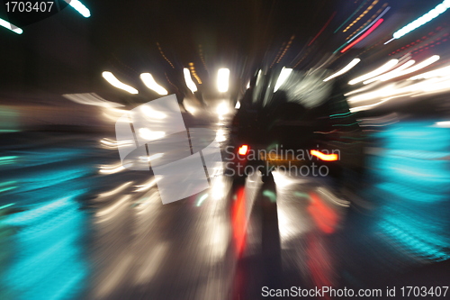 Image of night traffic