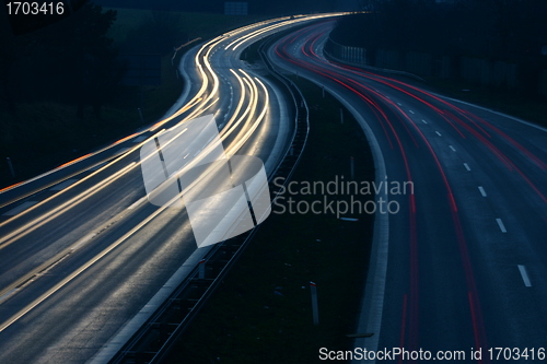 Image of night traffic