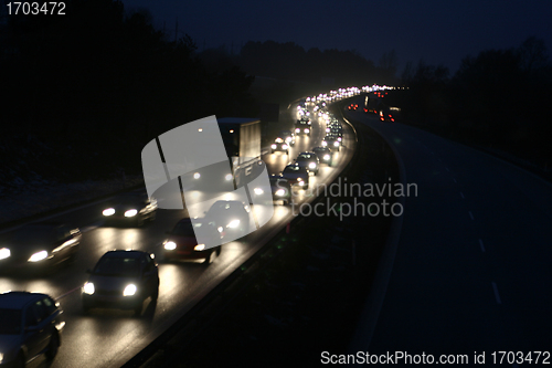 Image of night traffic