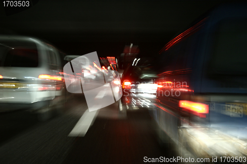 Image of night traffic