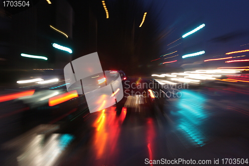 Image of night traffic