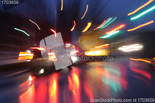 Image of night traffic