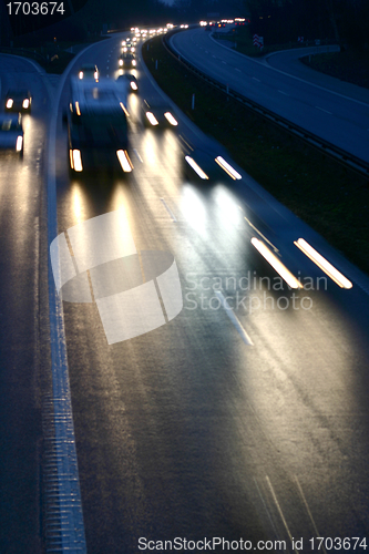 Image of night traffic