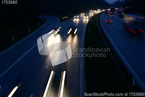 Image of night traffic