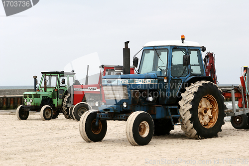 Image of Tractor on a beach
